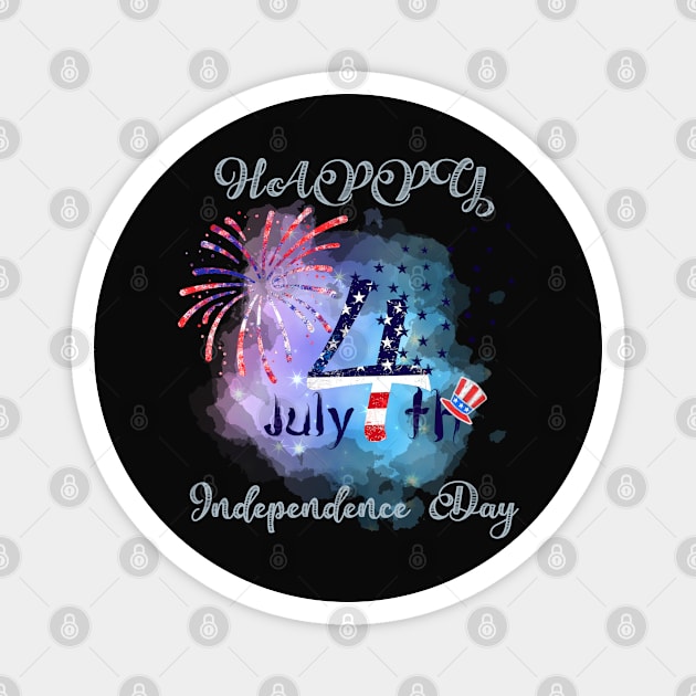 4th of july independence day Magnet by Aekasit weawdee